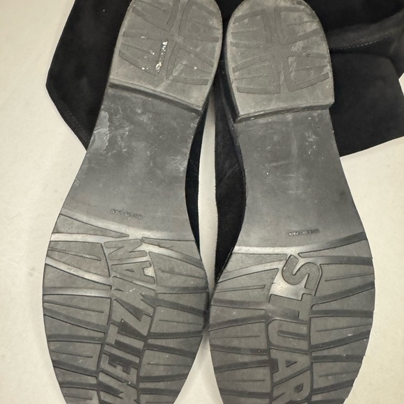 Stuart Weitzman $795 Jocey Suede Over-The-Knee Boots, Black, 7.5 - Picture 10 of 15